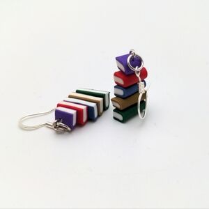 Colorful Bookstack Earrings